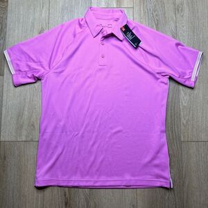 NEW Under Armour UA Rival Polo Shirt Short‎ Sleeve Pink Men Size Large Golf